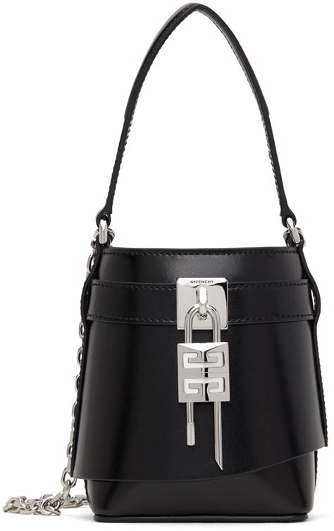 givenchy shark bassi|Givenchy: Black Micro Shark Lock Bucket Bag .